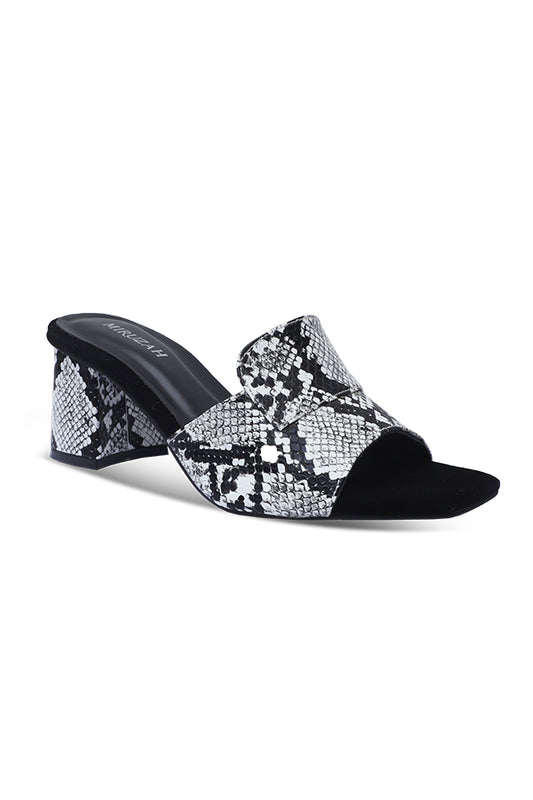 Python Print Slide Heel Women Block Heels Pakistan – Miruzah
