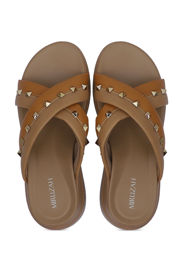 Comfy Studded Slip-On Slides WSL001633