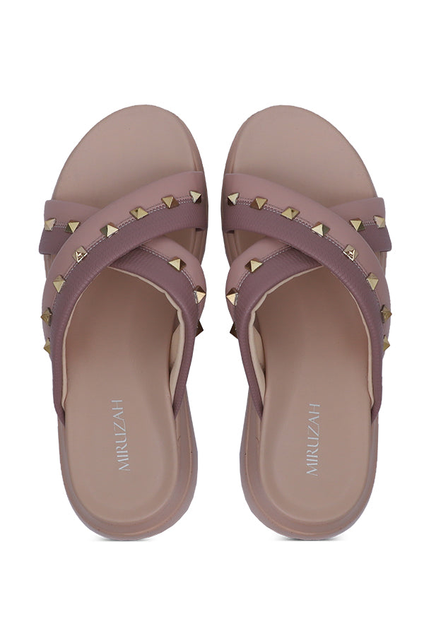 Comfy Studded Slip-On Slides WSL001613