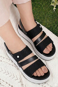 Black Platform Sandal WSA000301