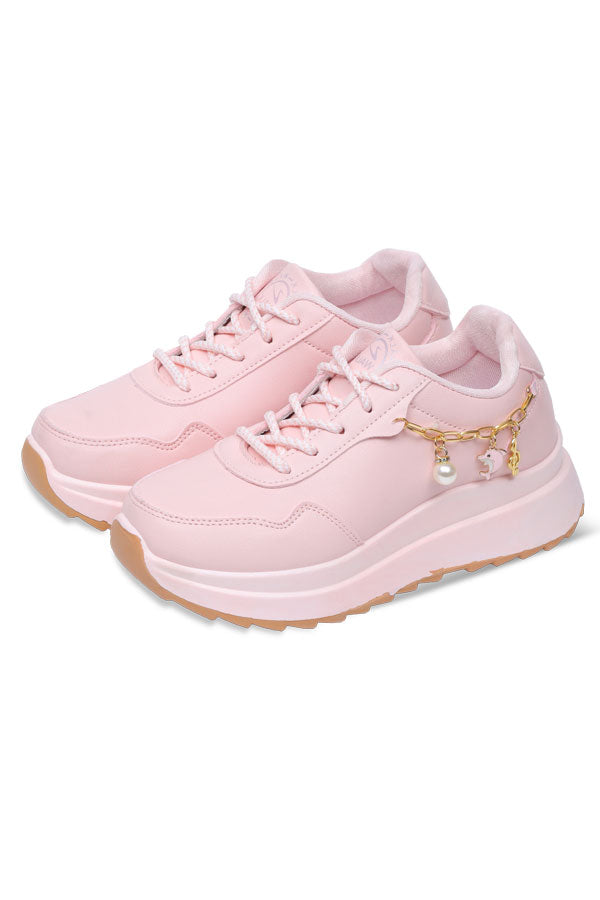 Women Chunky sole Lace up (Pink) WLU000113