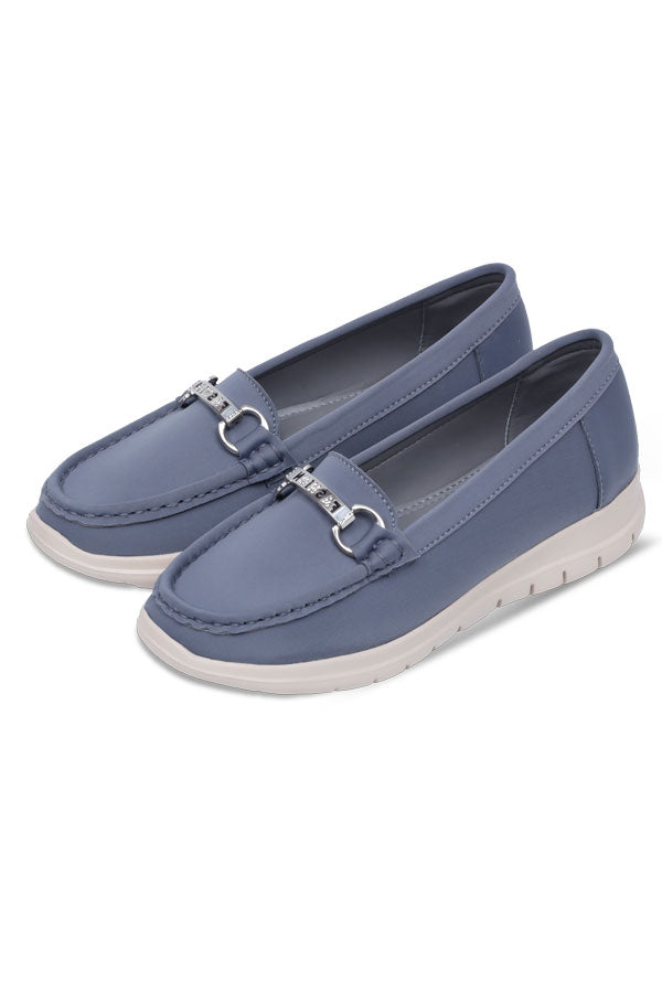 Women Extreme Comfortable Moccasin Grey WMC000406