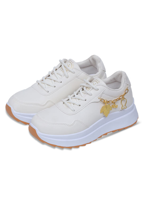 Women Lace up (White) WLU000234