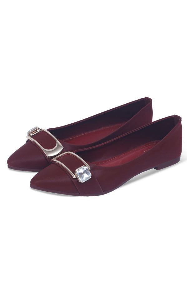 Women Ballerina Maroon WBA000307