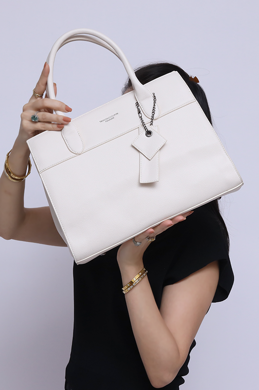 Formal Hand Bag in Off white WSB000328