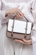 Elegent Casual Handbag in white WBB000734