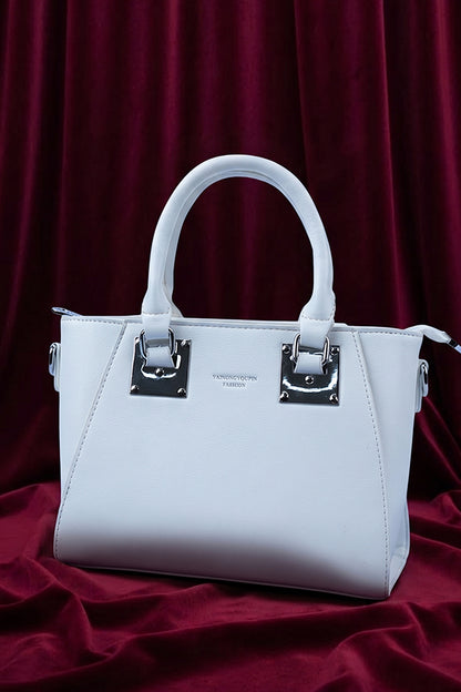 Satchel Women Bag White WBB001034