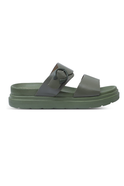 Slipper in Olive Green WSL000717