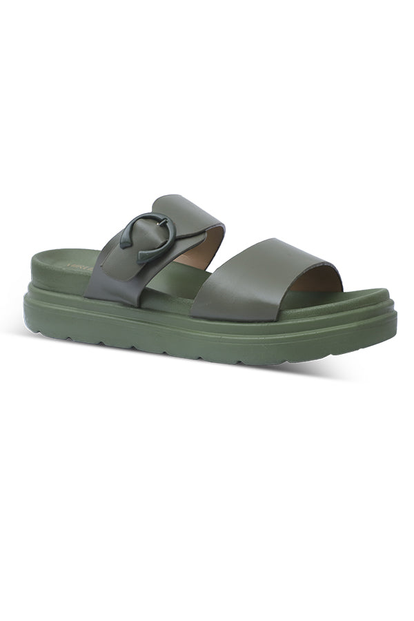 Slipper in Olive Green WSL000717