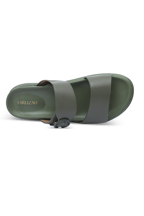 Slipper in Olive Green WSL000717