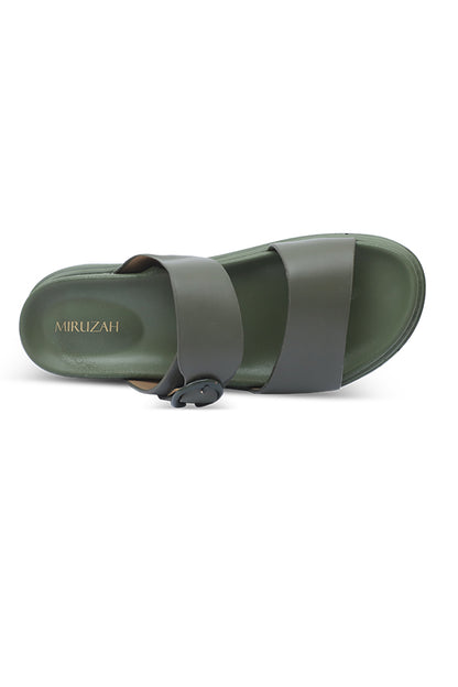 Slipper in Olive Green WSL000717
