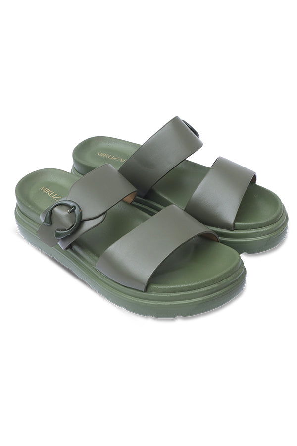 Slipper in Olive Green WSL000717