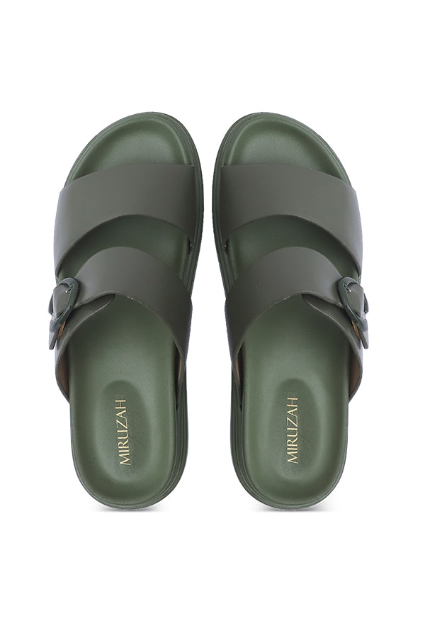 Slipper in Olive Green WSL000717