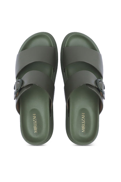 Slipper in Olive Green WSL000717