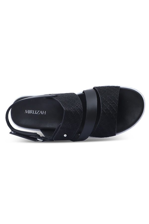 Black Platform Sandal WSA000301