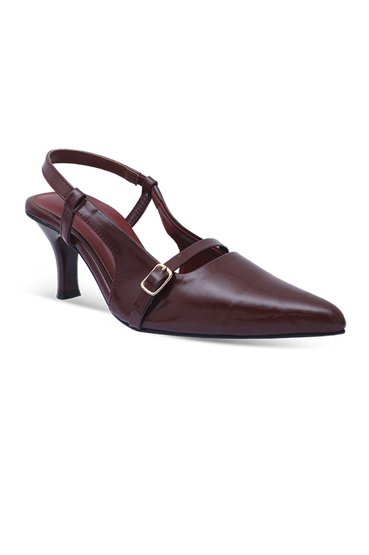 Signature Maroon Pointed Heel All Sizes 36-41 Pakistan