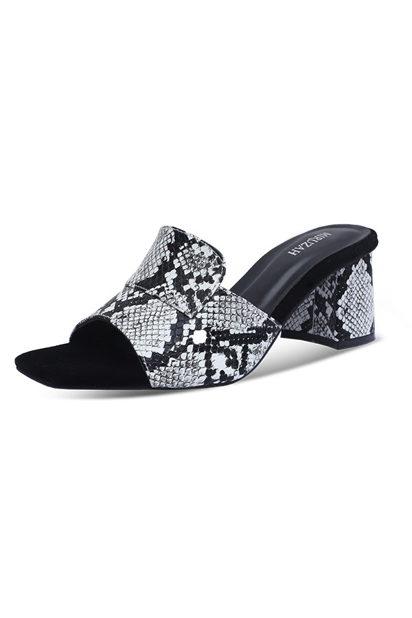 Python Print Slide Heel Women Block Heels Pakistan – Miruzah