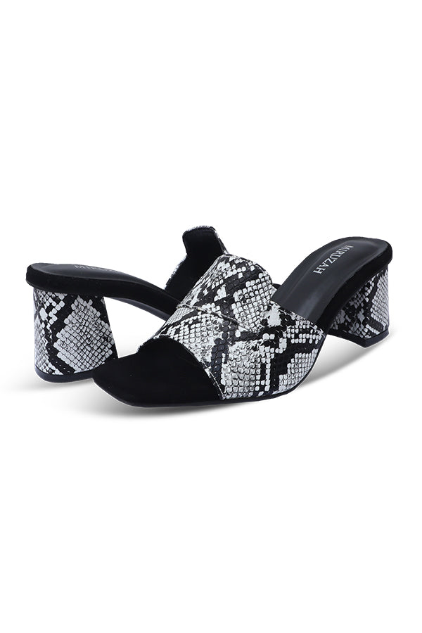 Python Print Slide Heel Women Block Heels Pakistan – Miruzah