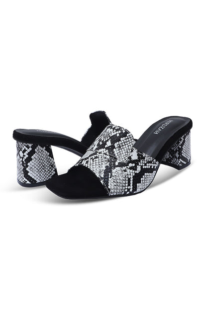 Python Print Slide Heel Women Block Heels Pakistan – Miruzah