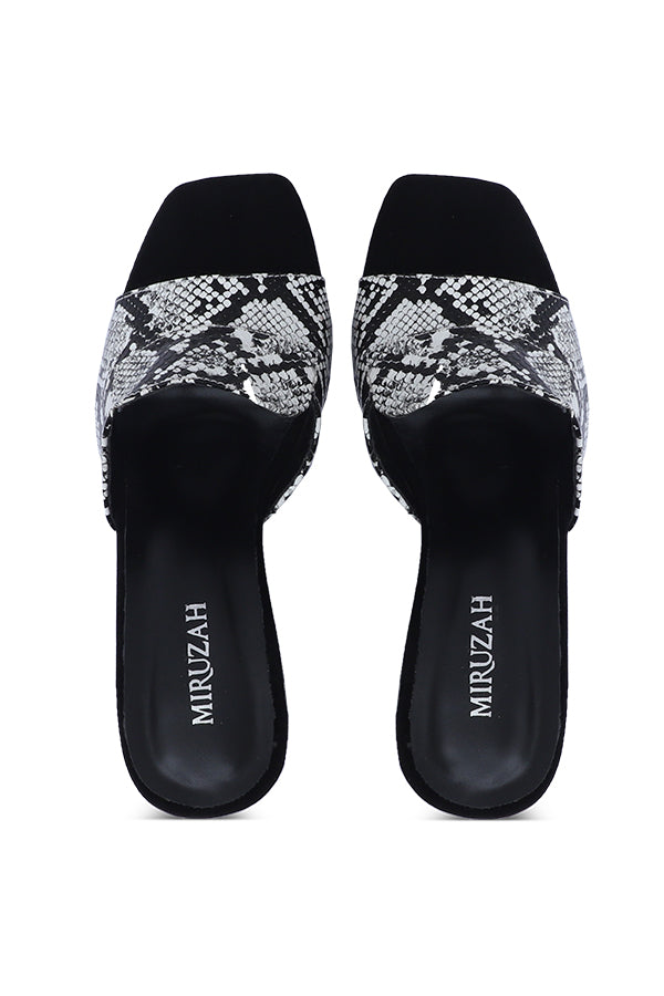 Python Print Slide Heel Women Block Heels Pakistan – Miruzah