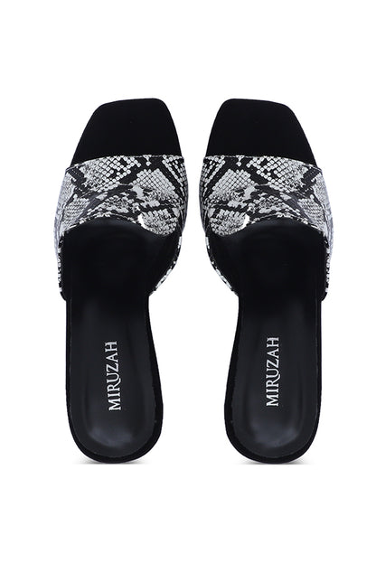 Python Print Slide Heel Women Block Heels Pakistan – Miruzah