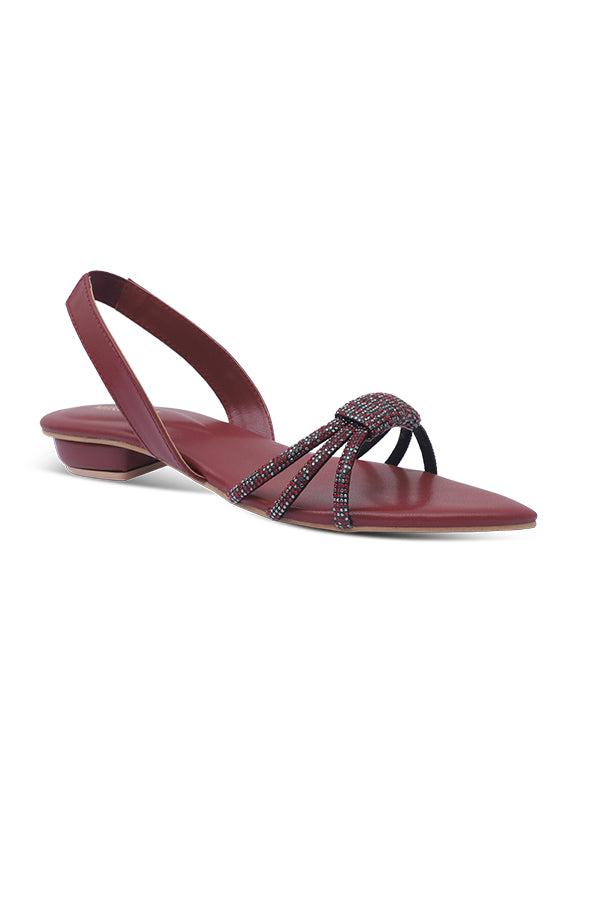 Maroon Sandal WSA000107