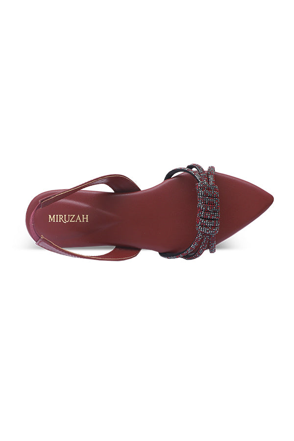 Maroon Sandal WSA000107