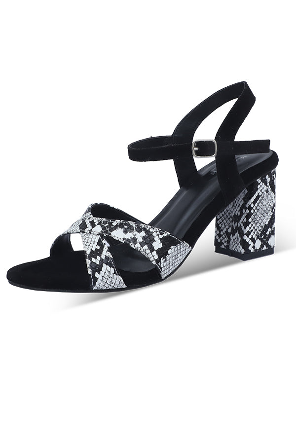 Python Print Block Heel Side View Women Heels Pakistan