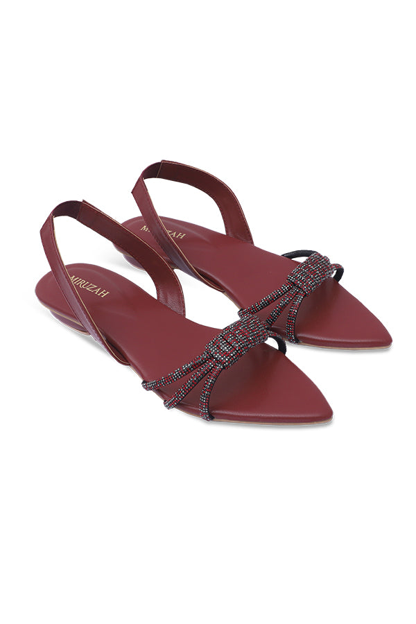 Maroon Sandal WSA000107
