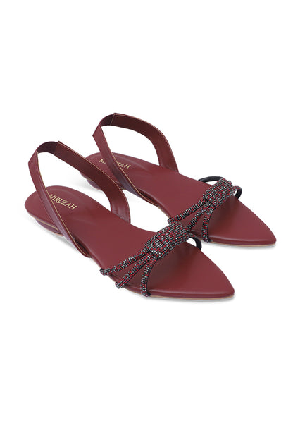 Maroon Sandal WSA000107