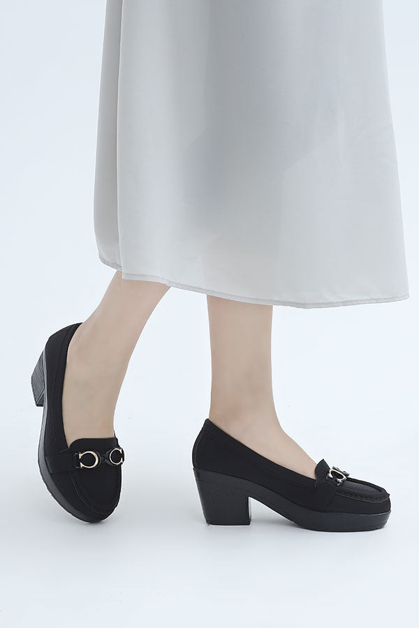Women Moccasin Black WMC000201