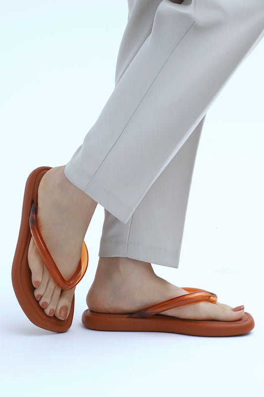 Flip & Go Women Flip Flop  (Brown) WFF000202