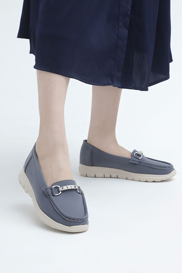 Women Extreme Comfortable Moccasin Grey WMC000406