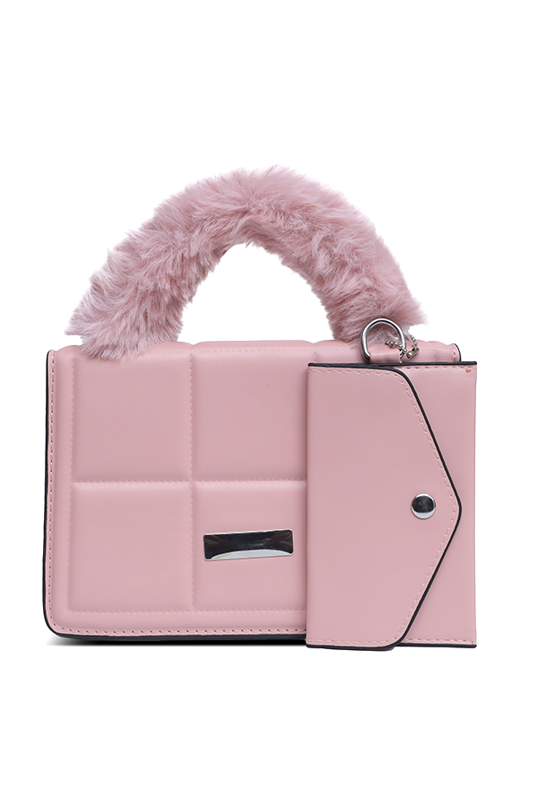 Trendy and Casual hand bag Pink WBB000432