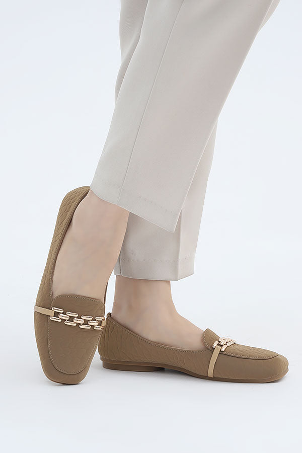Women Moccasin Beige WMC001105