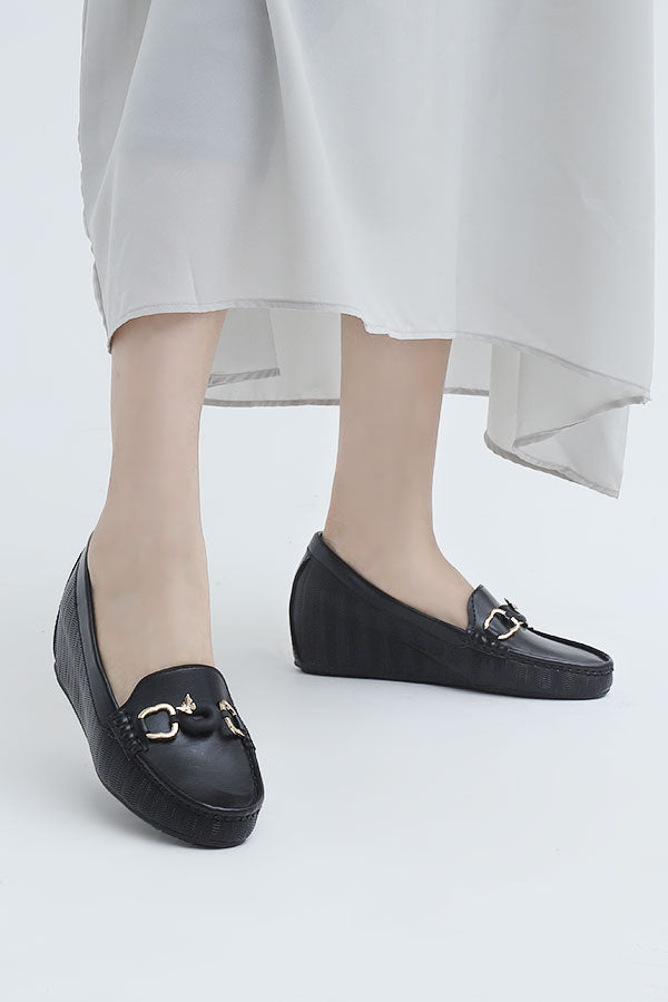 Women Moccasin Black WMC001801