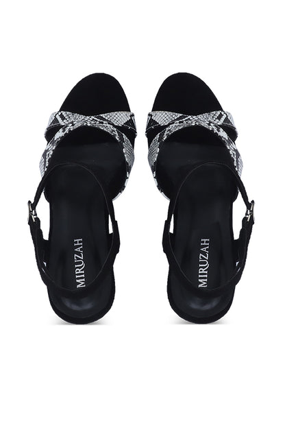 Python Print Block Heel Sandal All Sizes Pakistan – Miruzah