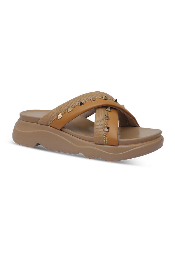 Comfy Studded Slip-On Slides  WSL001633