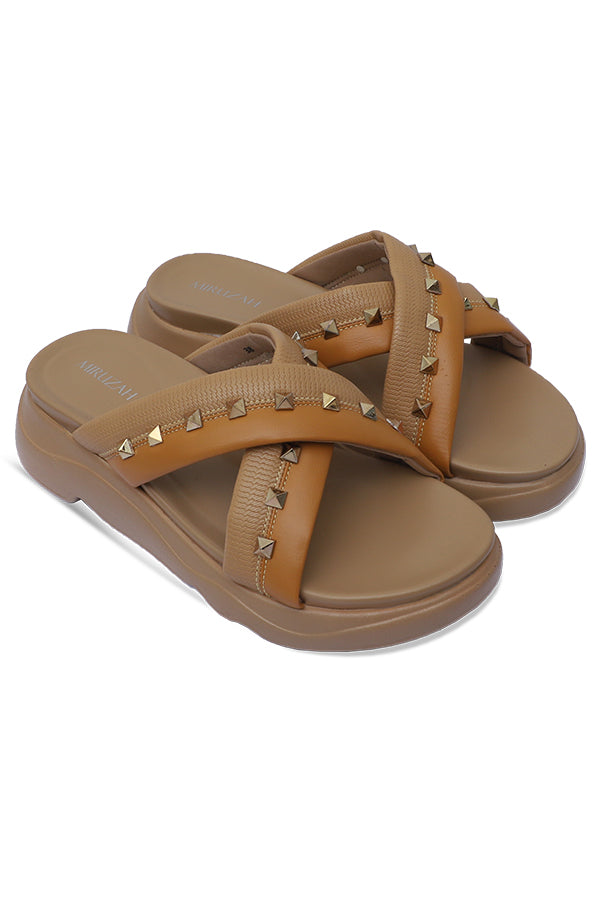 Comfy Studded Slip-On Slides  WSL001633