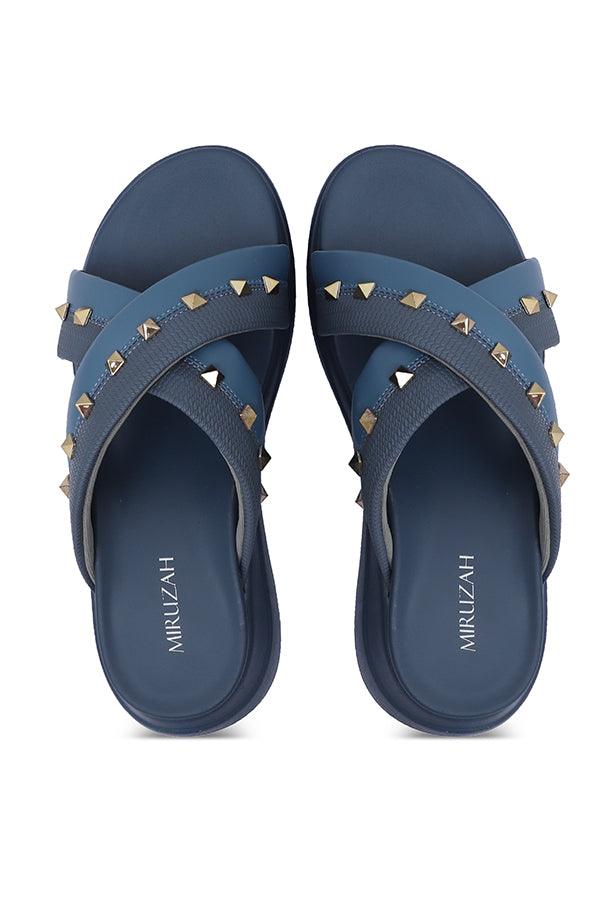 Comfy Studded Slip-On Slides WSL001609