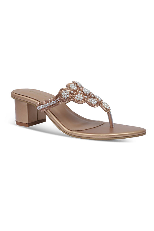 Golden Fancy Chappal (WSL001811)