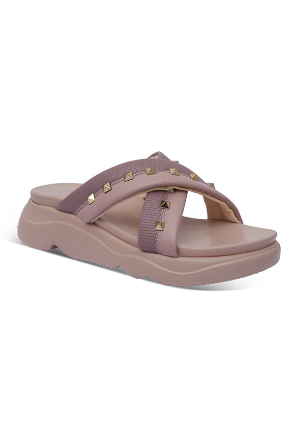 Comfy Studded Slip-On Slides WSL001613