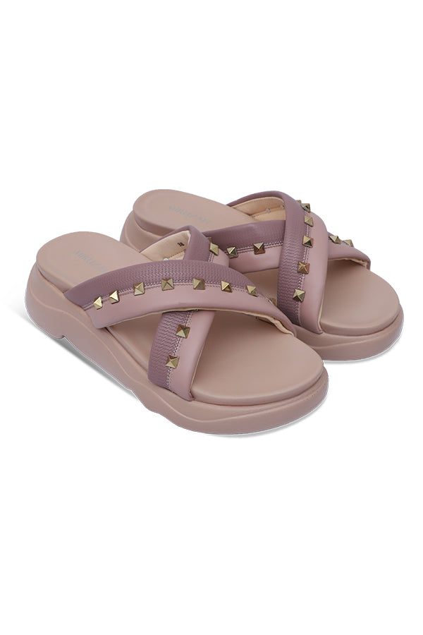 Comfy Studded Slip-On Slides WSL001613