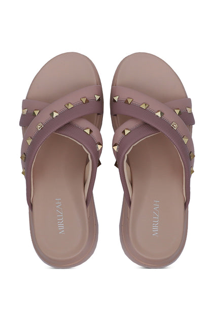 Comfy Studded Slip-On Slides WSL001613