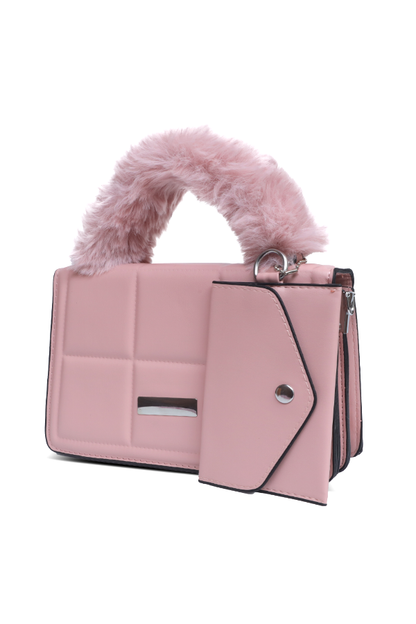 Trendy and Casual hand bag Pink WBB000432
