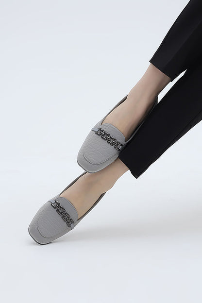 Women Moccasin Grey WMC001106