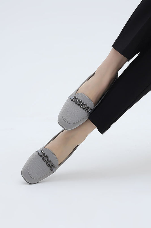 Women Moccasin Grey WMC001106