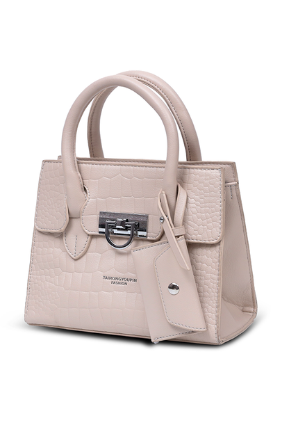 Ladies Structure Hand Bag in Cream WBB000210