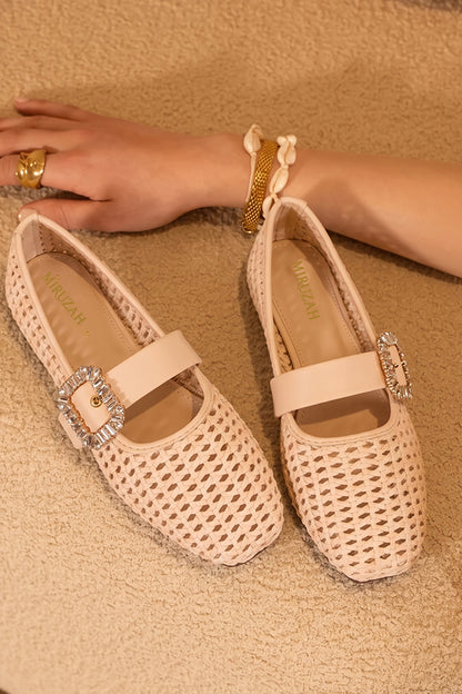 Ivory Gem Woven Loafers  WBA000828