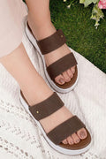 Double Strap Platform Slipper WSL001002